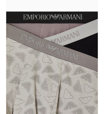 Emporio Armani Set 3 Tons Boxershorts grau, schwarz