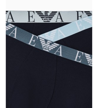 Emporio Armani Set of 3 navy Bold Monogram boxer shorts