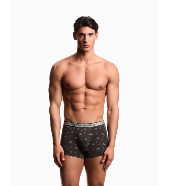 Emporio Armani S�t med 3 Core-boksere sort, gr�