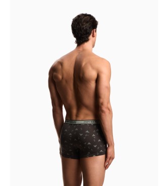 Emporio Armani S�t med 3 Core-boksere sort, gr�