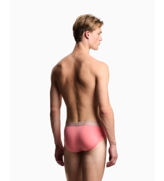 Emporio Armani Set 3 Slips Essential Logolabel rosa, taupe, schwarz