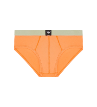 Emporio Armani Set 3 Essential Logolabel-Slips schwarz, gr�n, orange
