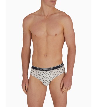 Emporio Armani Frpackning med 3 kalsonger med flerfrgat Core-logoband