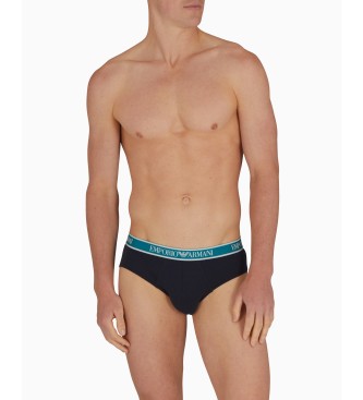 Emporio Armani Frpackning med 3 kalsonger med flerfrgat Core-logoband