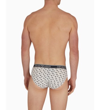 Emporio Armani Frpackning med 3 kalsonger med flerfrgat Core-logoband