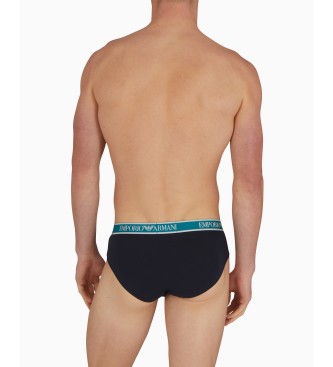 Emporio Armani Frpackning med 3 kalsonger med flerfrgat Core-logoband