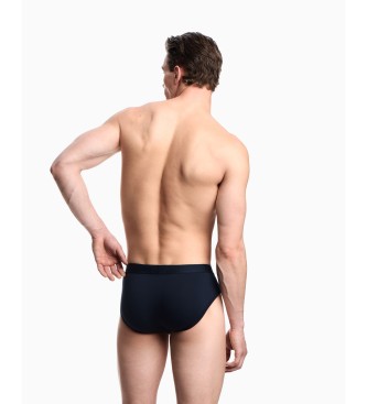 Emporio Armani Lot de 3 slips tricots marine