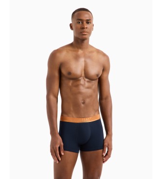 Emporio Armani Set di 3 boxer con logo lucido multicolore