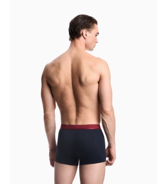 Emporio Armani Set 3 Boxer Logoband brillant bordeaux, noir, marine