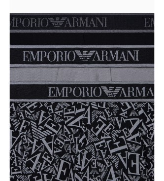 Emporio Armani Lot de 3 boxers Core Logoband noirs