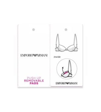 Emporio Armani Push up-bh All Over Logo Mesh pink