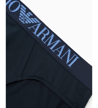 Emporio Armani Slip avec bande logo marine