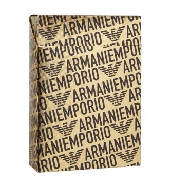 Emporio Armani PACK DI DUE BOXER ASV CON BANDA LOGATA LUCIDA ALL-OVER neri