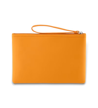 Emporio Armani Essential maxi eagle beach clutch bag  orange