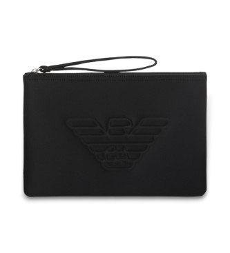 Emporio Armani Essential maxi eagle beach tote bag  schwarz