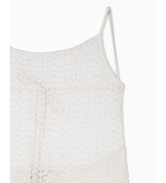 Emporio Armani Robe beige en dentelle