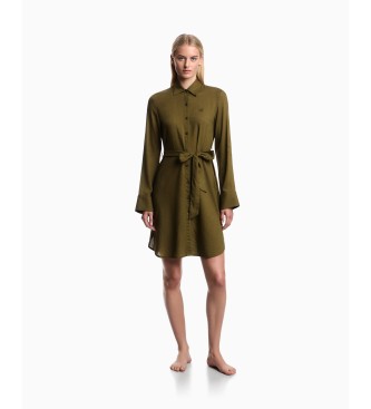 Emporio Armani Vestido Beach verde