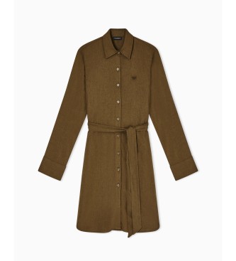 Emporio Armani Vestido Beach verde