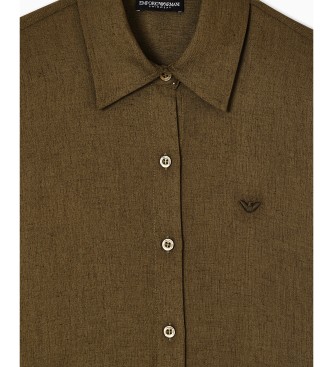 Emporio Armani Vestido Beach verde