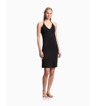 Emporio Armani Robe de plage noire
