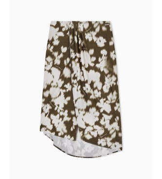 Emporio Armani Gr�n gl�nsande kjol