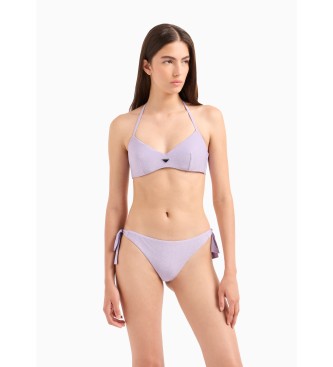 Emporio Armani Triangle bikini lilac