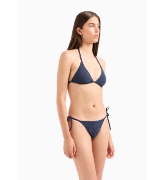 Emporio Armani Marineblauer Triangel-Bikini