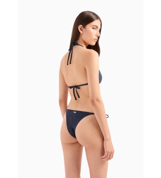 Emporio Armani Marineblauer Triangel-Bikini