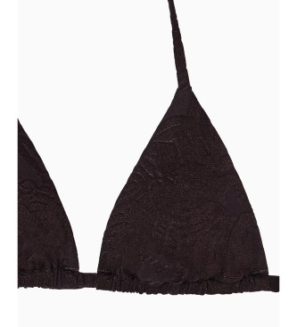Emporio Armani Bikini con motivo jacquard marrone
