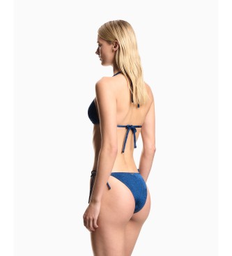 Emporio Armani Bikini blu navy con motivo jacquard