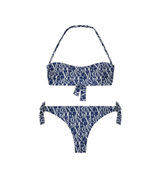 Emporio Armani Bikini Logomania niebieski