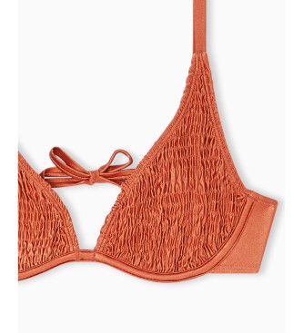 Emporio Armani Bikini arancione che fuma