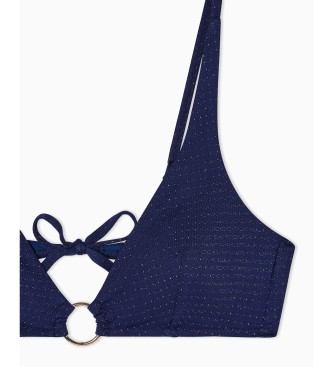 Emporio Armani Bikini Lurex granatowe