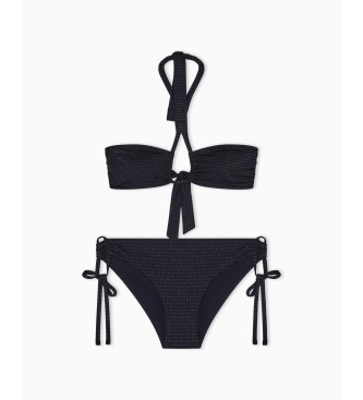 Emporio Armani Svart Lurex Bikini
