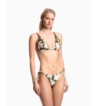 Emporio Armani Bikini Hazy Floral zielone