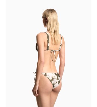 Emporio Armani Bikini Hazy Floral zielone