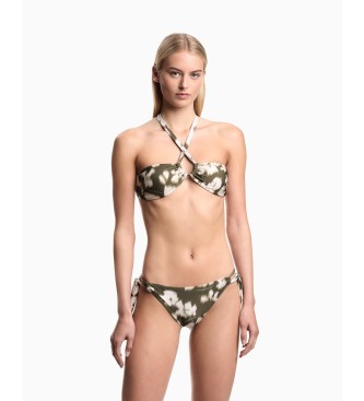 Emporio Armani Bikini Hazy Floral zielone