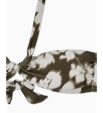 Emporio Armani Bikini Hazy Floral zielone