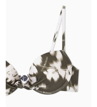 Emporio Armani Bikini Shiny Lycra zielone