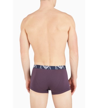 Emporio Armani 3-pak boxershorts i kologisk bomuld med skinnende flerfarvet ASV-logo-bnd