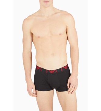 Emporio Armani CONFEZIONE DA TRE BOXER CON ACCATTIVANTE LOGO MONOGRAMMA nero