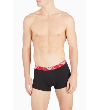 Emporio Armani CONFEZIONE DA TRE BOXER CON ACCATTIVANTE LOGO MONOGRAMMA nero