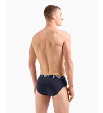 Emporio Armani PAQUETE DE TRES CALZONCILLOS SLIP CON VISTOSO LOGOTIPO DE MONOGRAMA  multicolor