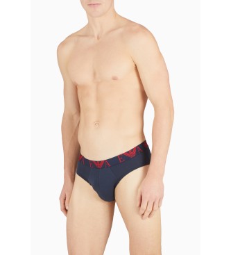 Emporio Armani PACK VAN DRIE SLIP PUSSY PANTS MET SCHITTEREND veelkleurig MONOGRAM LOGO