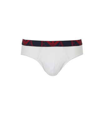 Emporio Armani PAQUETE DE TRES CALZONCILLOS SLIP CON VISTOSO LOGOTIPO DE MONOGRAMA multicolor