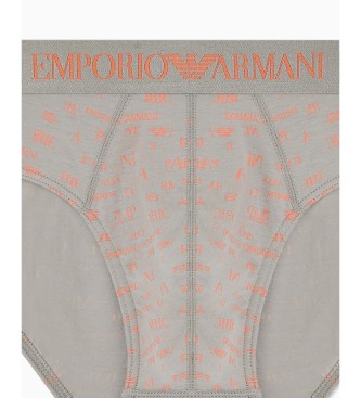 Emporio Armani Slip All Over Logo grå