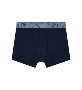 Emporio Armani Boxer Megalogo bleu marine