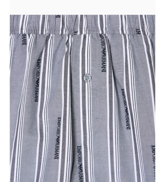 Emporio Armani Boxer grigi con motivo logato