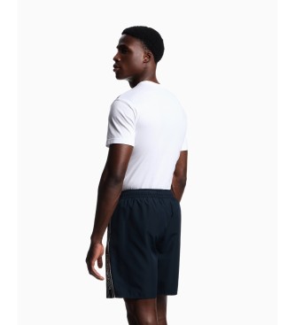 Emporio Armani Logotape maillot de bain bleu