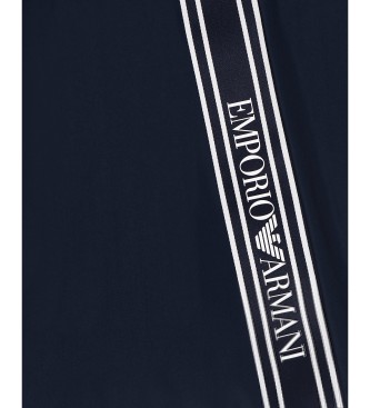 Emporio Armani Logotape maillot de bain bleu